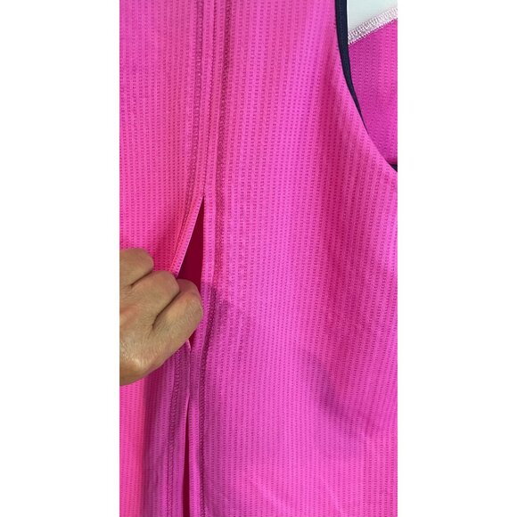 Lucky In Love Pink Mesh Racerback Tank Top Womens Size 4-6 - Picture 3 of 8